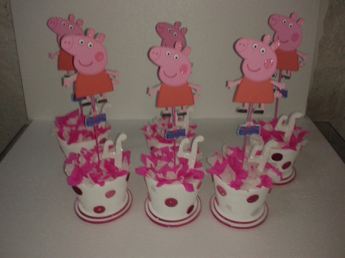 Centro De Mesa De Pepa Pig Personalizados 4x480