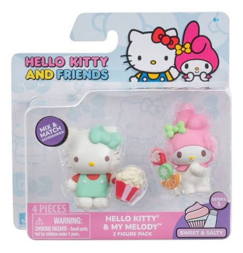 Jazwares Hello Kitty Pack X2 Hello Kitty My Melody Figura