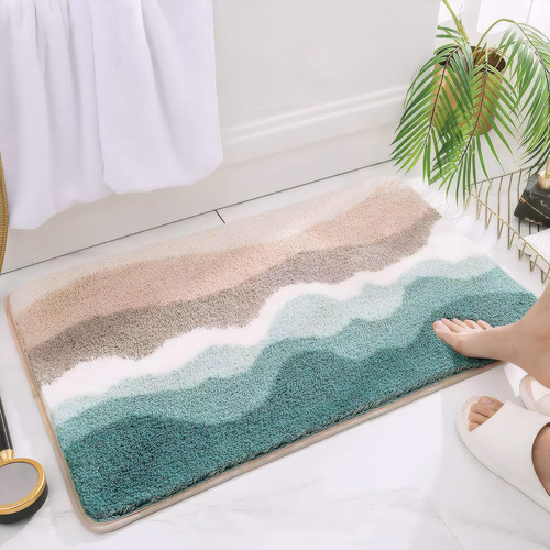Alfombra De Baño Microfibra Suave Y Antideslizante 60 X 40 C