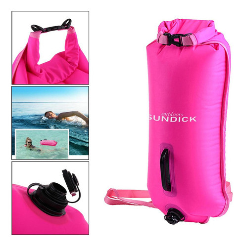 * Dispositivo De Flotación For Natación En Aguas Fluo Rosy