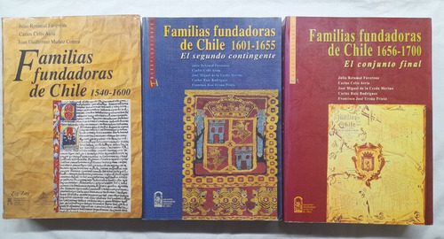 Familias Fundadoras De Chile Obra  Completa 3 Tomos