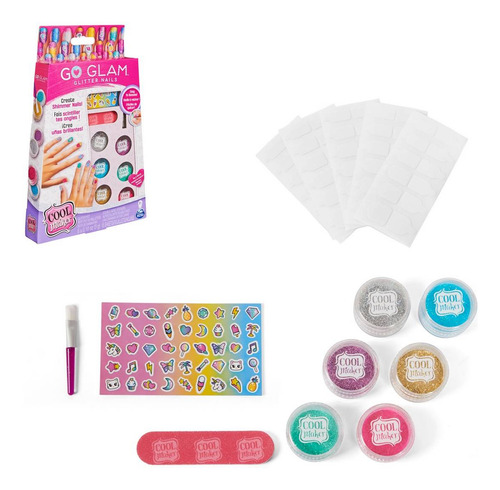 Go Glam Set Glitter Para Uñas