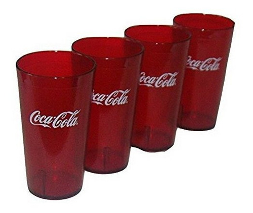 Carlisle Paddles Coca Cola Logo Vasos De Plástico Rojo Rubí 