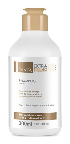 Shampoo Extra Brilho Panta Para Cabelos Secos 300ml