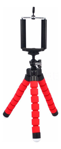 Tripé Flexível Articulado Suporte Celular Selfie Câmera Verm