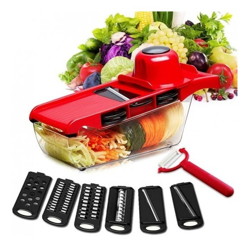 Mandoline Slicer 6 En 1 Cortadora De Verduras Rayador 