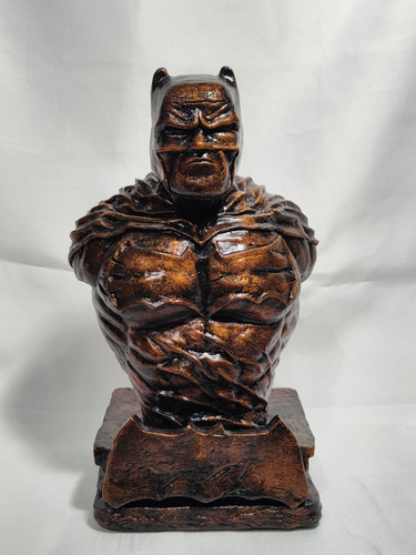 Busto Batman Pintura Bronce