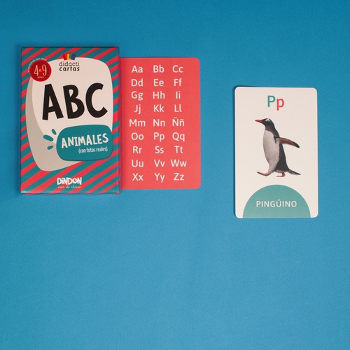 Imagen 5 de 10 de Cartas Didácticas Infantiles Con El Abecedario Y Animales