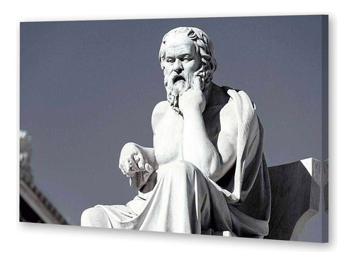 Cuadro 60x90cm Socrates Filosofia Pensamiento Griego M4
