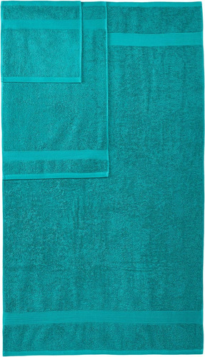 Amazon ® 6 Toallas De Algodón Resistentes A La Decoloración Color Verde Azulado Verde Azulado