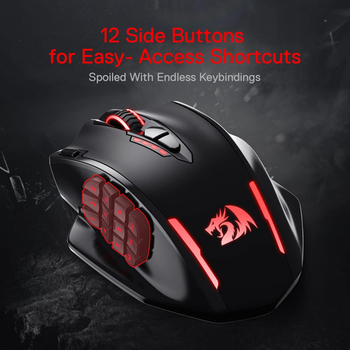 Redragon M913 Impact Elite - Mouse Inalámbrico Para Jueg