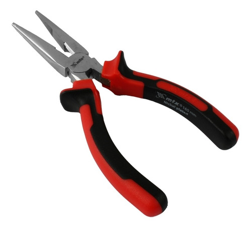 Alicate Bico Meia Cana Reto 6'' Cabo Plástico Anatômico- Mtx