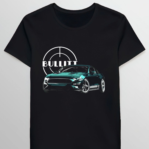 Remera Bullitt Mustang Gt 5 0l V8 Classic Steve Mcq 93751514