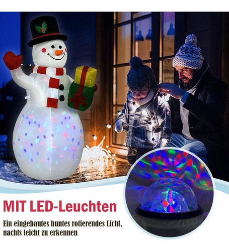 M Juguetes Inflables Navideños Muñeco De Nieve Inflable