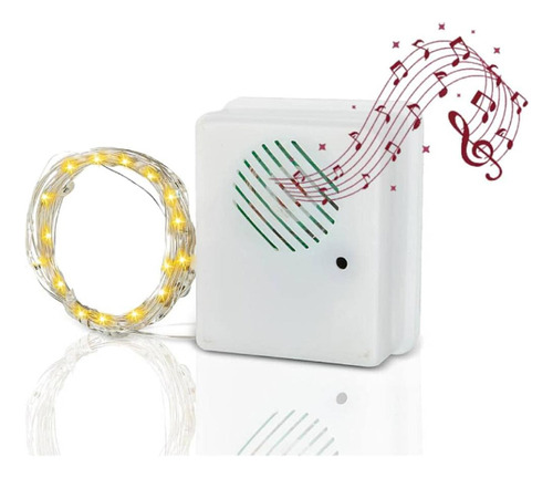Sensor De Som De Natal Diy Com Luzes Decorativas De Corda Le