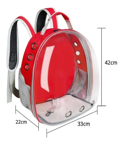 Imagen 5 de 10 de Mochila Bolso Mascotas Gato Perro Capsula Burbuja Espacial