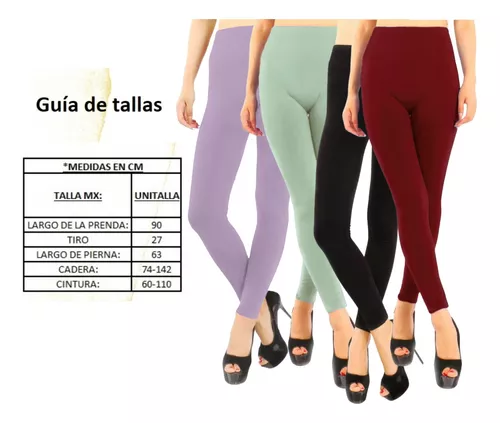 Mallones Mujer Térmico Leggings Elegantes Mallas Stretch En Colores