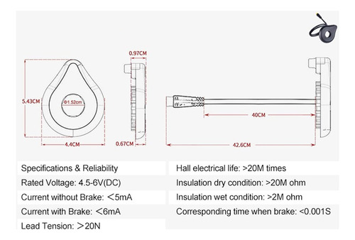 Sensor De Bicicletas Eléctricas, Sensor Multifuncional De Pe