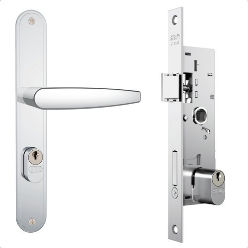 Cerradura de puerta Stam de perfil estrecho 601-602/03, 36 mm, acero inoxidable