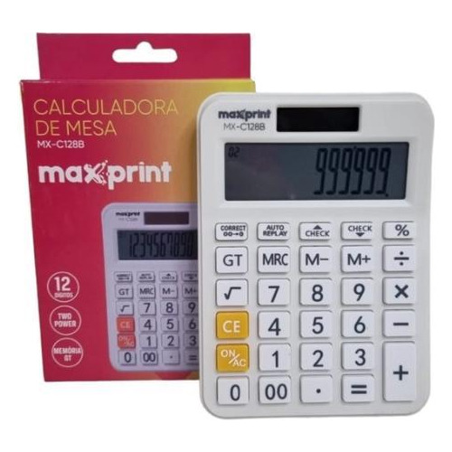 Calculadora De Mesa Maxprint Mx-c128b 12 Dígitos