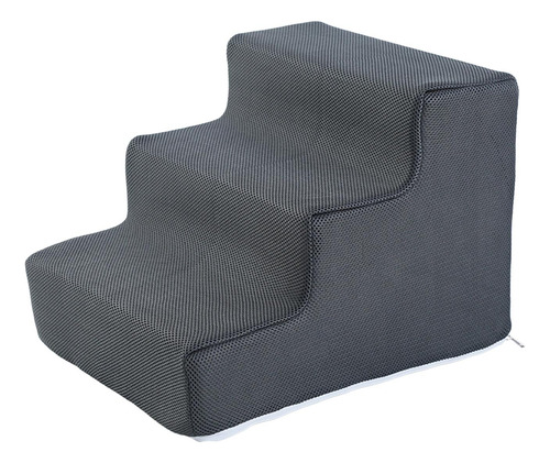Rampa Para Gatos, Escalera Para S 3 Peldaños Gris Oscuro