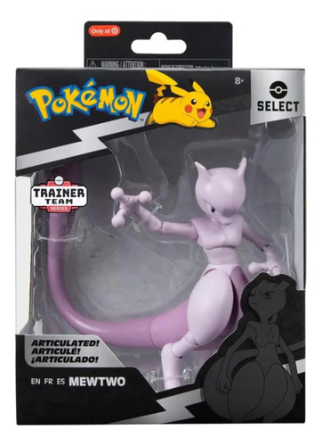 Muñeco Mewtwo Articulado 15 Cm - Figuras Pokemon Select