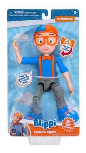 Blippi Figura Articulada 23 Cm De Altura Frases Y Sonidos