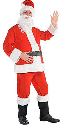 Disfraz De Hombre Amscan 848879 Traje De Papá Noel De Frane