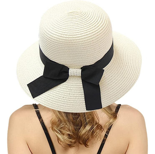 Sombrero Para Playa Estilo Frances Protección Solar Upf 50+