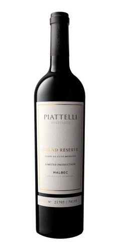 Piattelli Gran Reserva Malbec Mendoza Caja X 6 - Envíos