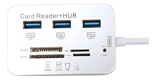 Adaptador Lector Tarjetas Sd Hub 3 Puertos Usb 3.0