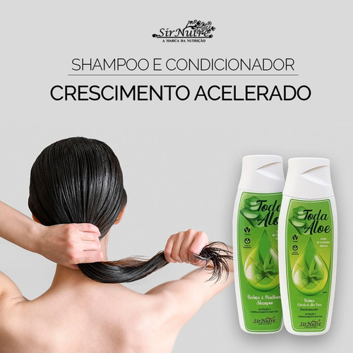 Kit Shampoo E Condicionador Sirnutre Babosa Nutrição Fortale