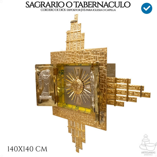 Sagrario Con Expositor De Santisimo Liturgico Caja 40x40