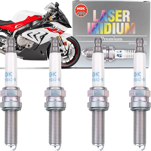 4 Vela Iridium Lmar9ai-8 Ngk Bmw S1000rr 2015 2016 2017 2018