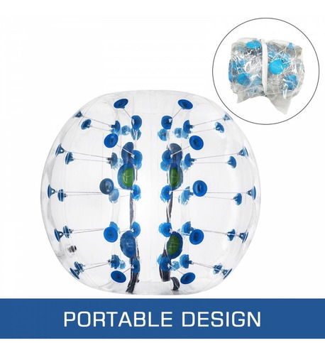 Imagen 7 de 12 de Pelota De Parachoques Inflable 1,2m Azul