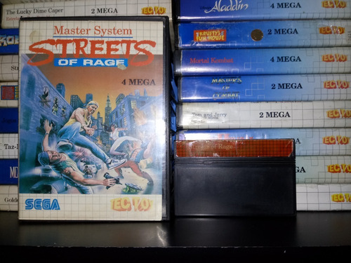 Cartucho - Fita Street Of Rage Original Master System (Usado)