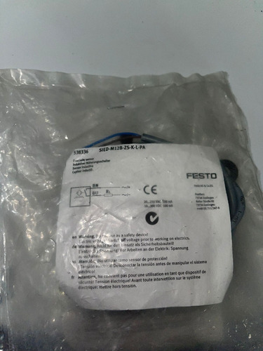 Sensor De Proximidad, Modelo: Sied-m12b-zs-k-l-pa (Usado)