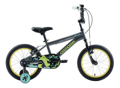 Bicicleta Oxford Infantil Spine Aro 16 2020 Grafito/amarillo