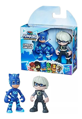 Figuras Catboy Y Luna Pj Masks Power Heros - Hasbro