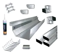 Comprar Zingueria Canaleta Americana Kit Para Armar 7 Mts Galv Techo