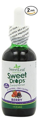 Sweetleaf Dulce Gotas De Líquido Stevia Sweetener, Berry, 2 