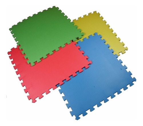 Alfombra Puzzle Goma Eva 60x60x4 Cm  X4 Unidades - Flaber