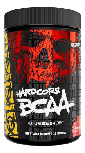 Bcaa Hardcore Mutant Aminoacidos Suplemento 30 Servicios Sabor Sandía