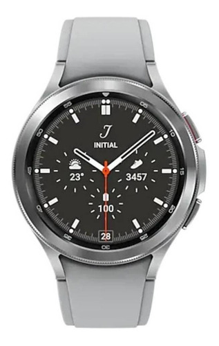 Samsung Galaxy Watch4 Classic (LTE)  na caixa lacrada - 1.4" com rede móvel caixa 46mm  silver, pulseira  silver e o arco  black de  aço inox SM-R895F