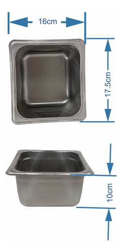Paquete De Insertos Contenedores De Acero Inoxidable