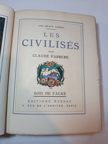 Antiguo Libro Les Civilesés Farrére 1931 Mornay 7pl 2642