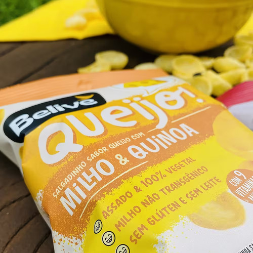 Kit C/ 20und Salgadinho Belive Sabor Queijo 25g