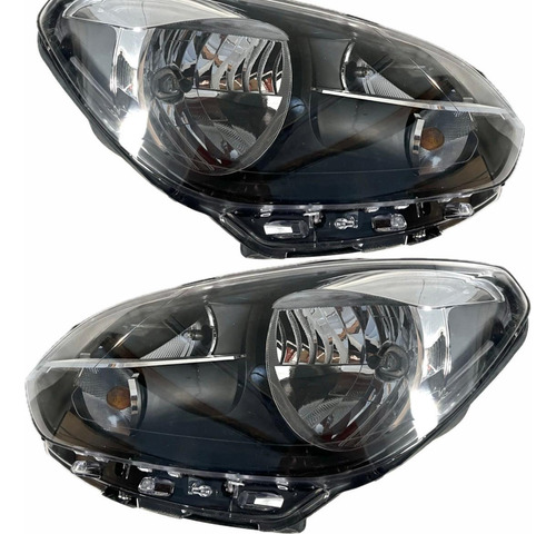 Par Farol Mascara Negra Vw Up! Dianteiro Original 14 2017
