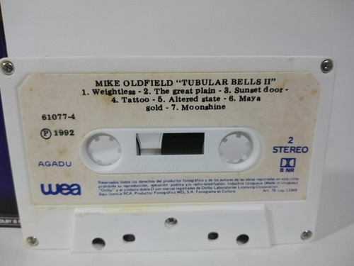 Imagen 2 de 7 de Mike Oldfield tabular Bells Ii, Cassette