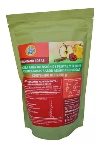 Tisana Etrusca Frutal Infusión Té Arándano Rosas  250 G